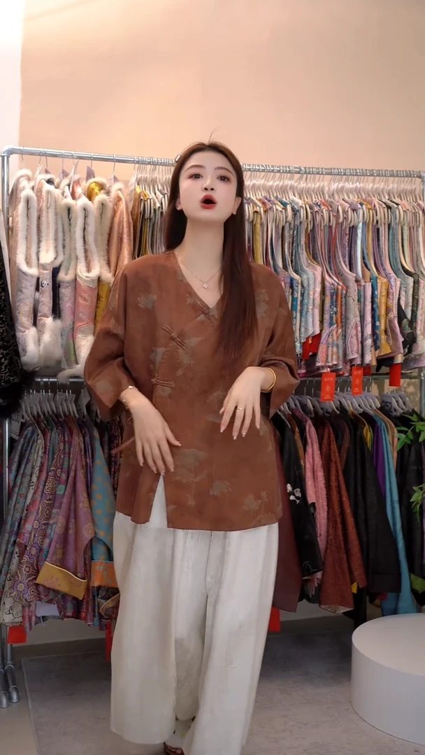 【清仓不退不换】君子纤真丝女装香云纱毛衫