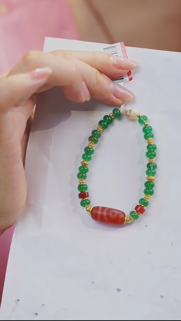 玛瑙/玉髓手串未镶嵌多样性发其一