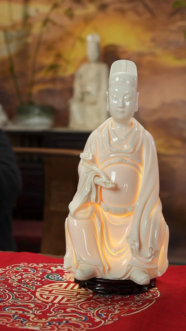 摆件瓷风*陈明良白瓷