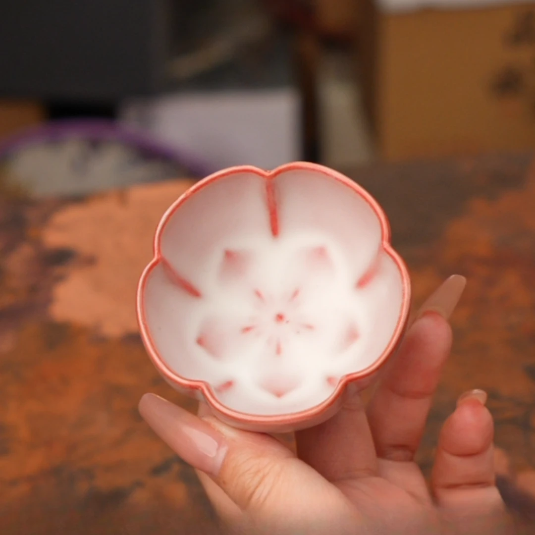 古道源猪油冻桃粉佳人寒香小客杯 A13872