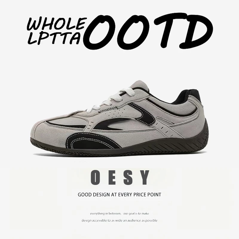 OESY BLINK赛车鞋男2025夏季新款德训鞋平底休闲板鞋复古百搭鞋子