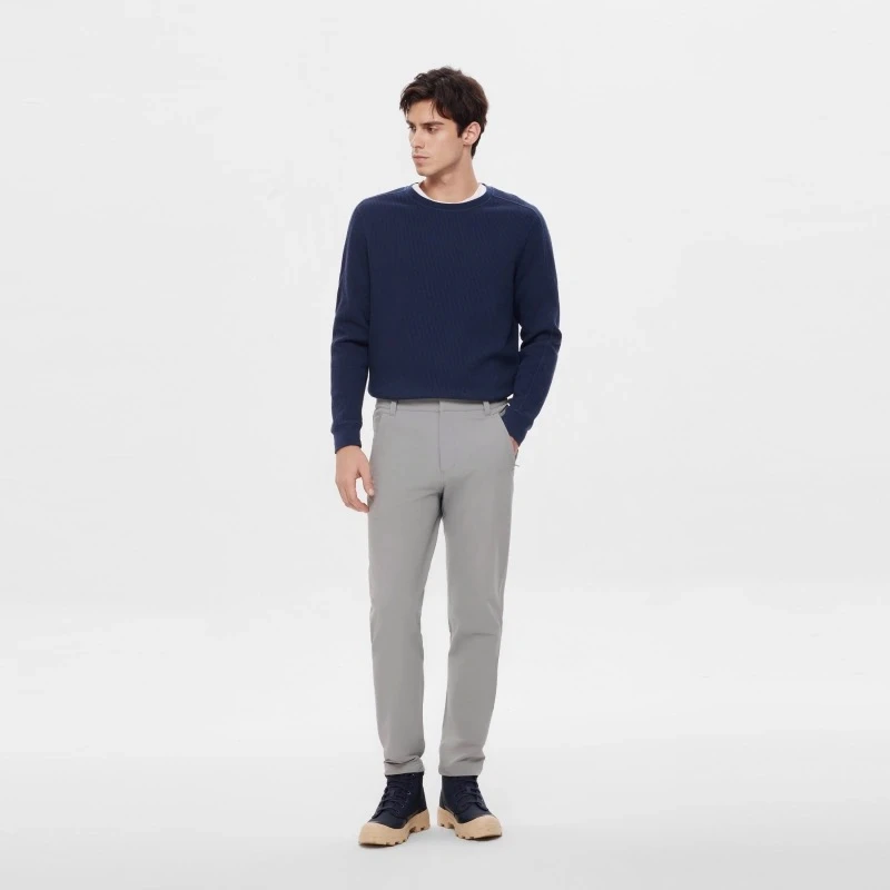 【休闲直筒长裤】AIGLE艾高户外运动WR防泼水直筒休闲裤男士AQ49