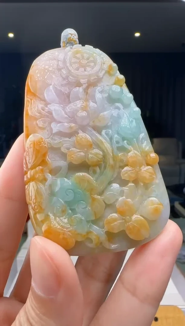 【闪购商品】翡翠吊坠(不含链)未镶嵌XM@@960Q3J14793