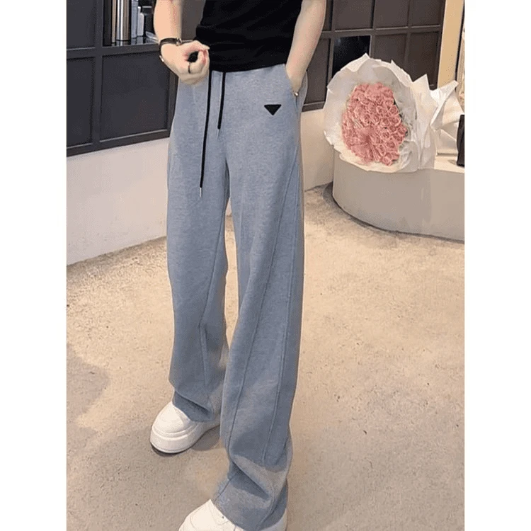 爆款直筒卫裤女2025秋季新款韩版时尚洋气显瘦宽松窄版阔腿休闲裤