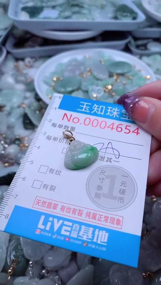 翡翠未镶嵌吊坠(不含链)4654