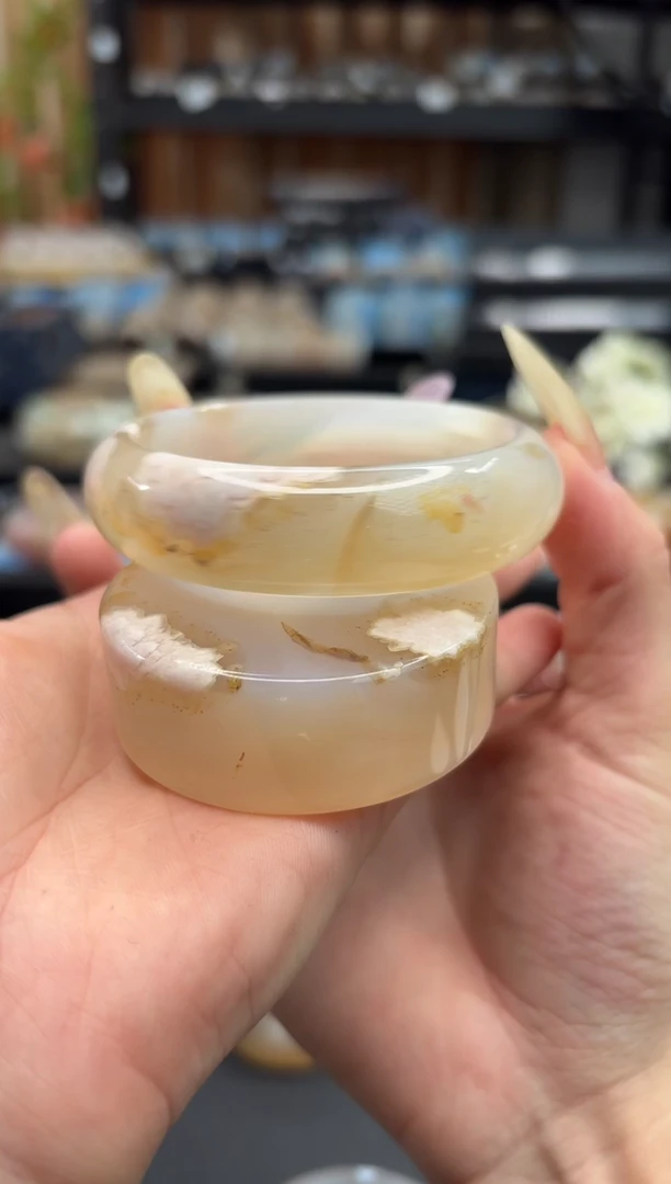 未镶嵌手镯石英质玉C541(56圈赠送镯心)