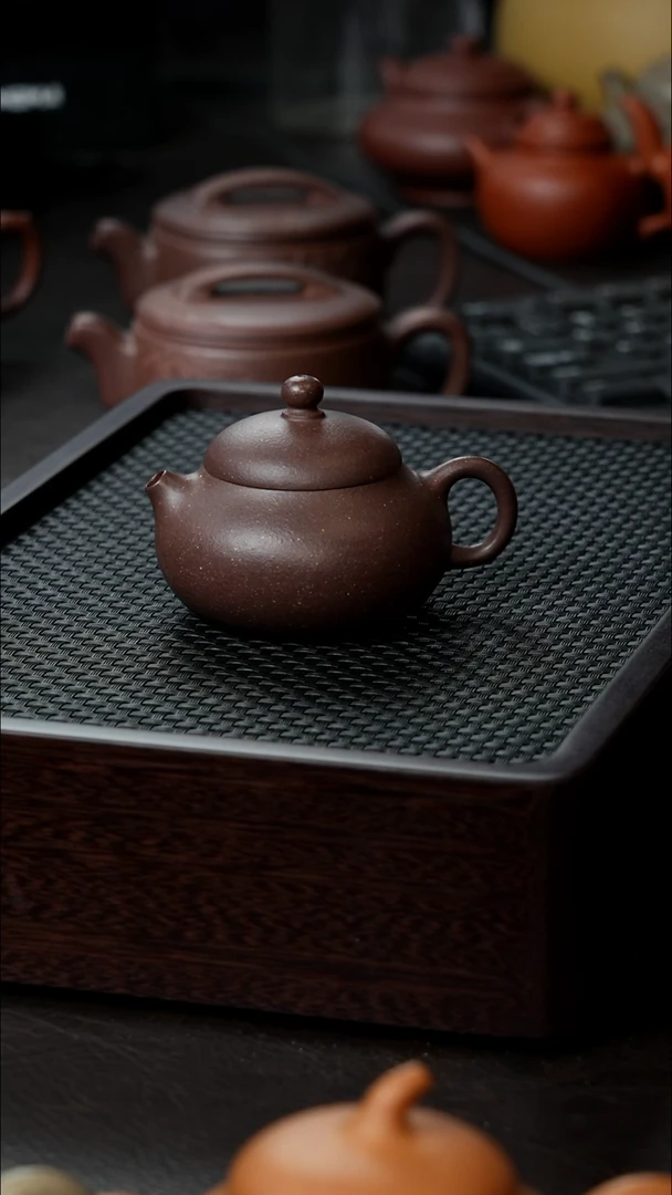 茶壶紫砂千禧紫泥半手文旦90  清款价