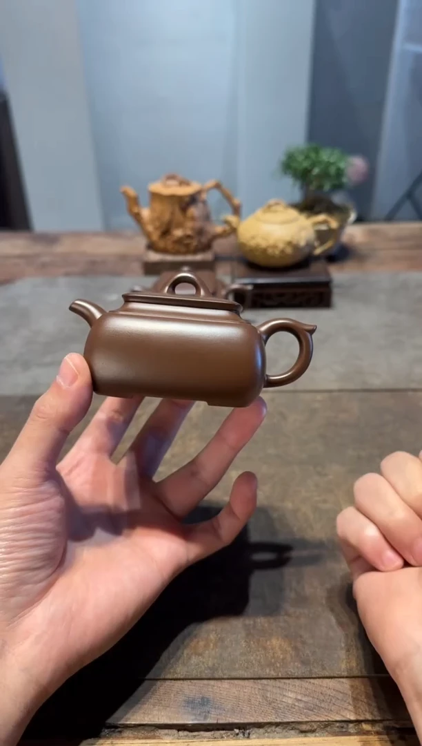 茶壶紫砂凉*开长四方 紫砂壶