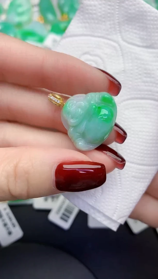 颈饰未镶嵌翡翠缅甸天然翡翠A货