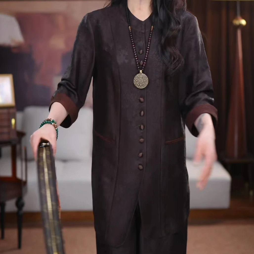 【简奕】新中式复古夏季显瘦宽松国风休闲潮流气质百搭上衣