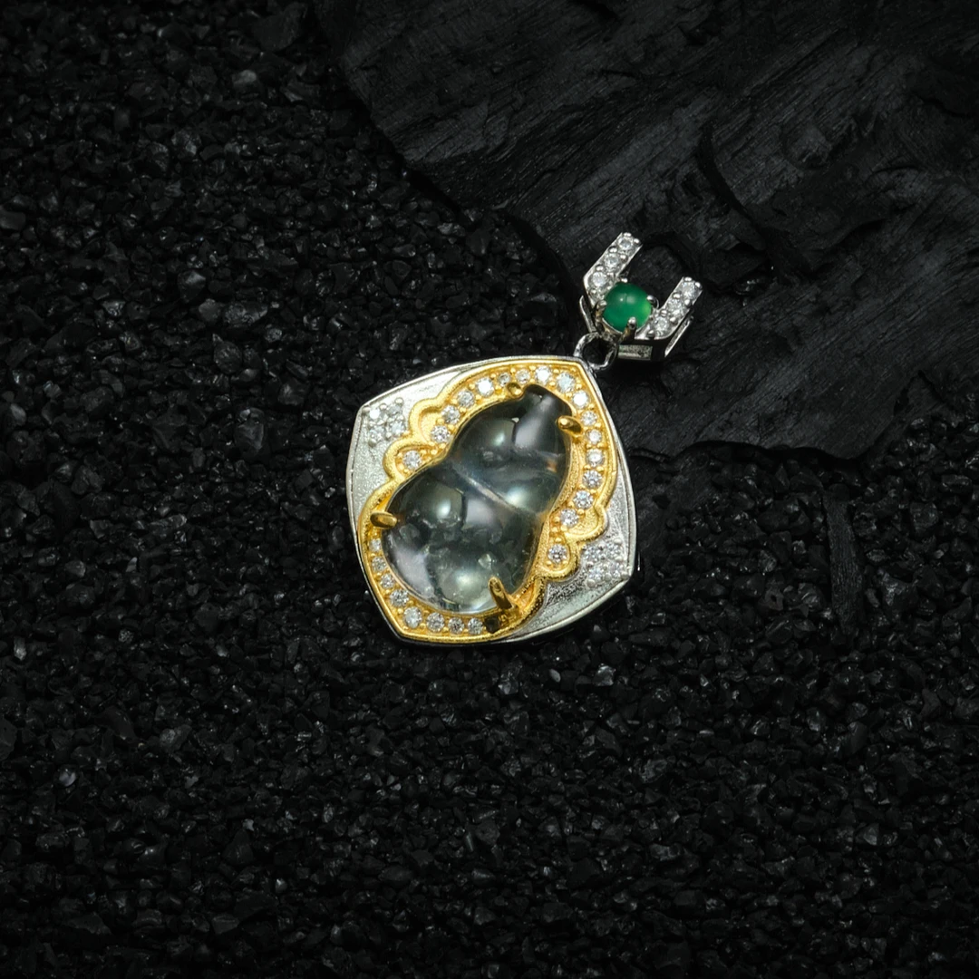 吊坠足银 足银990新款白水葫芦吊坠 时尚百搭 （DZ9868）