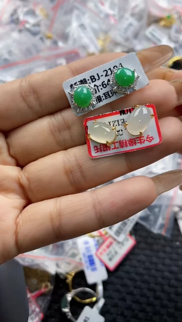 翡翠戒指银S925镶嵌2222    3