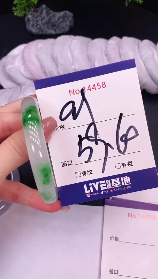 未镶嵌手镯翡翠14458