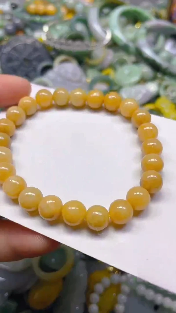 翡翠未镶嵌颈饰8mm/F/翡翠A货,一件也是批发价