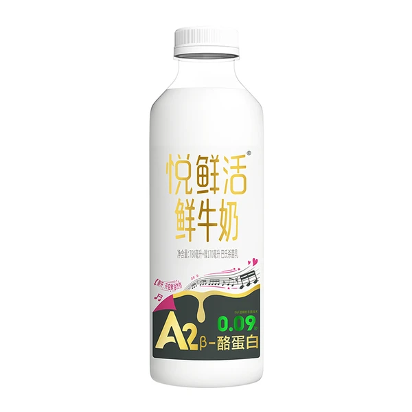 【加量装】悦鲜活A2鲜牛奶（3.6g蛋白） 780ml