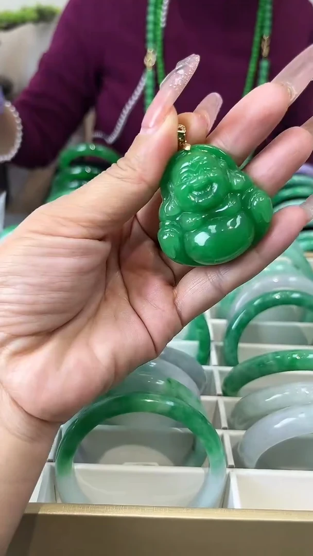 【闪购商品】砖雕闪8 手工雕刻佛公吊坠