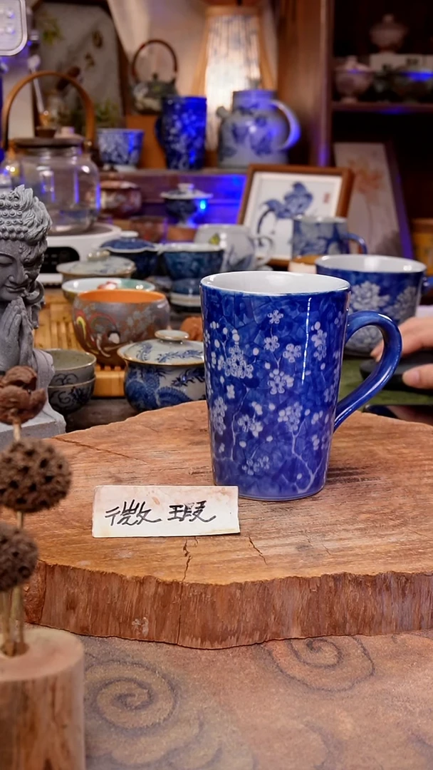 杯子冰梅手工手绘手工手绘