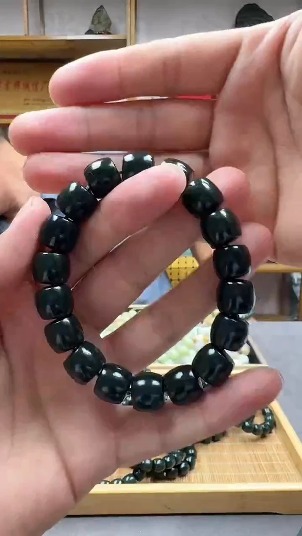 手链未镶嵌和田玉12黑青多样性发货·拍一发一