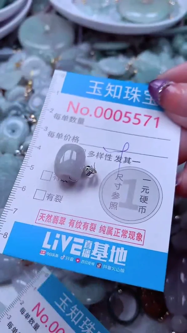 翡翠未镶嵌吊坠(不含链)5571