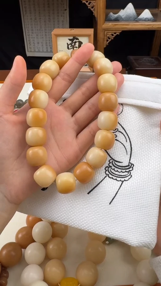 吊坠菩提根/象牙果18颗桶珠
