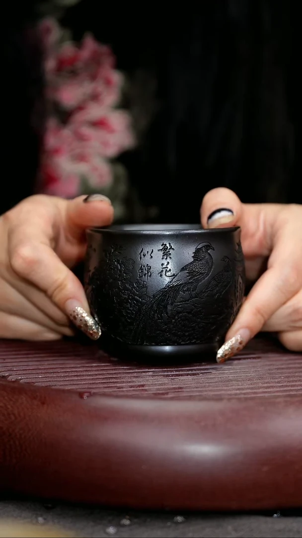 茶杯紫砂紫砂主人杯福利放漏