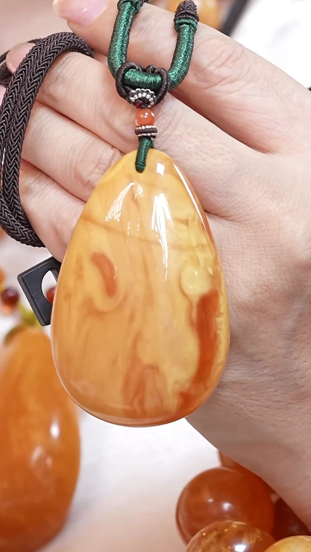 蜜蜡颈饰未镶嵌6607天然蜜蜡珠宝奇石云端妖孽全部保真