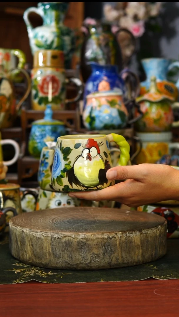 陶瓷50景德镇手工手绘釉下彩陶瓷