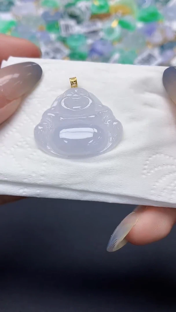 翡翠未镶嵌颈饰天然缅甸a货翡翠