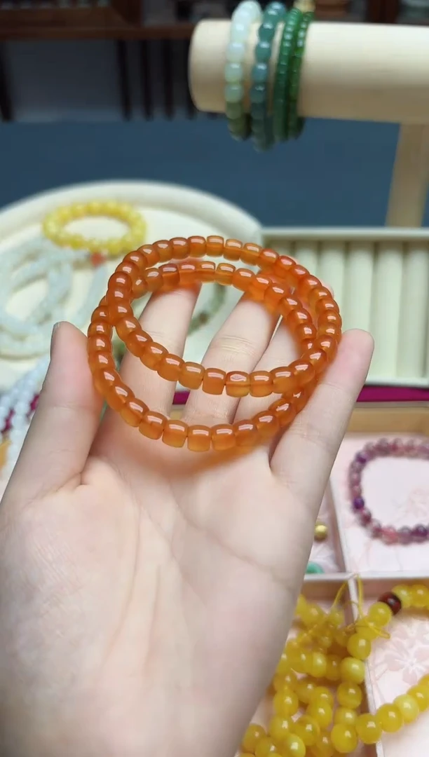 【闪购商品】南红玛瑙手串未镶嵌南红7mm手串*1 ZD