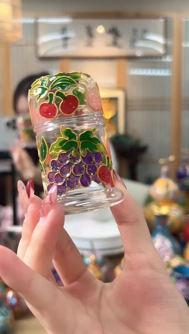 【闪购商品】玻璃牙签盒BLYQH001葡萄