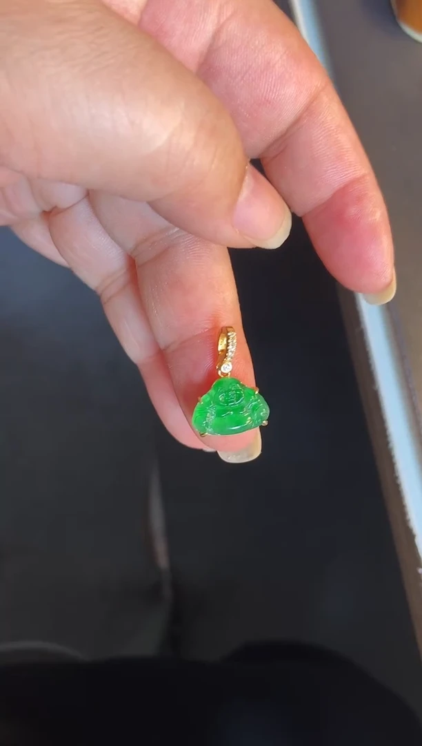 吊坠(不含链)银S925镶嵌翡翠1