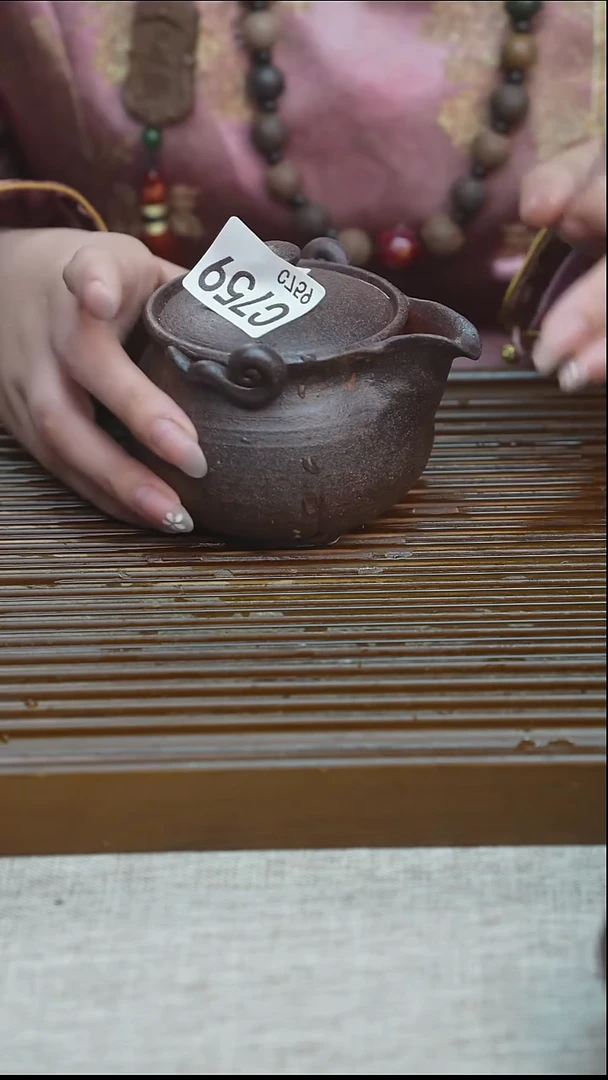 纯手工粗陶茶具每一只不一样