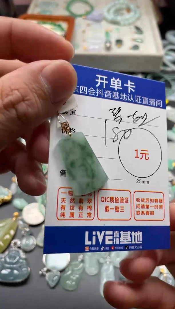 颈饰未镶嵌翡翠e****琴挂件