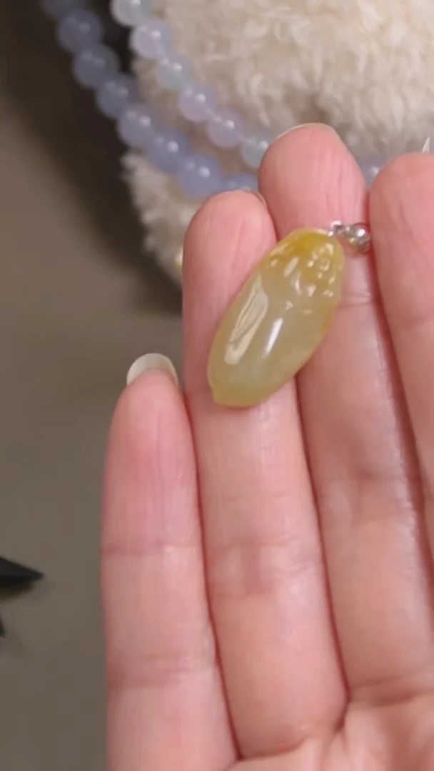 颈饰未镶嵌翡翠天然缅甸翡翠吊坠