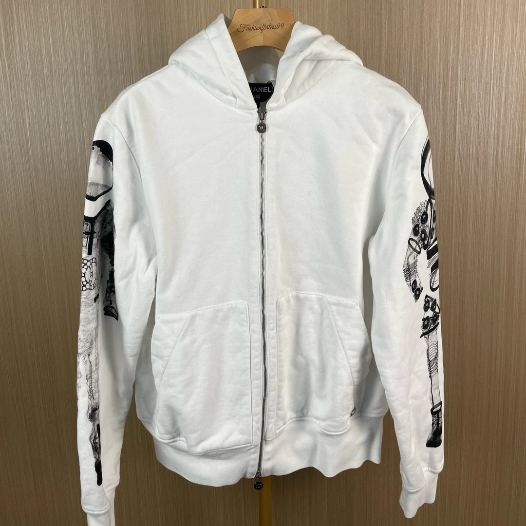 99新 Chanel/香奈儿 宇航员印花连帽拉链外套P57464K 17711462