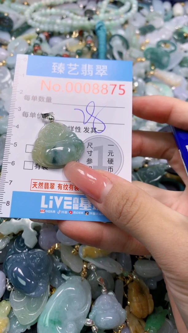 翡翠未镶嵌吊坠(不含链)8875