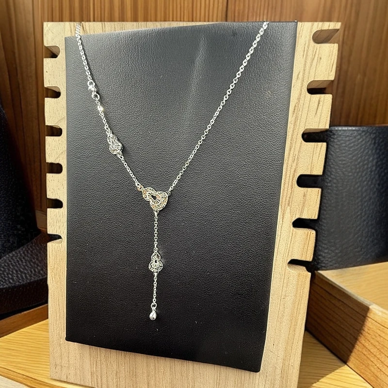 坠链均足银 足银葫芦套链