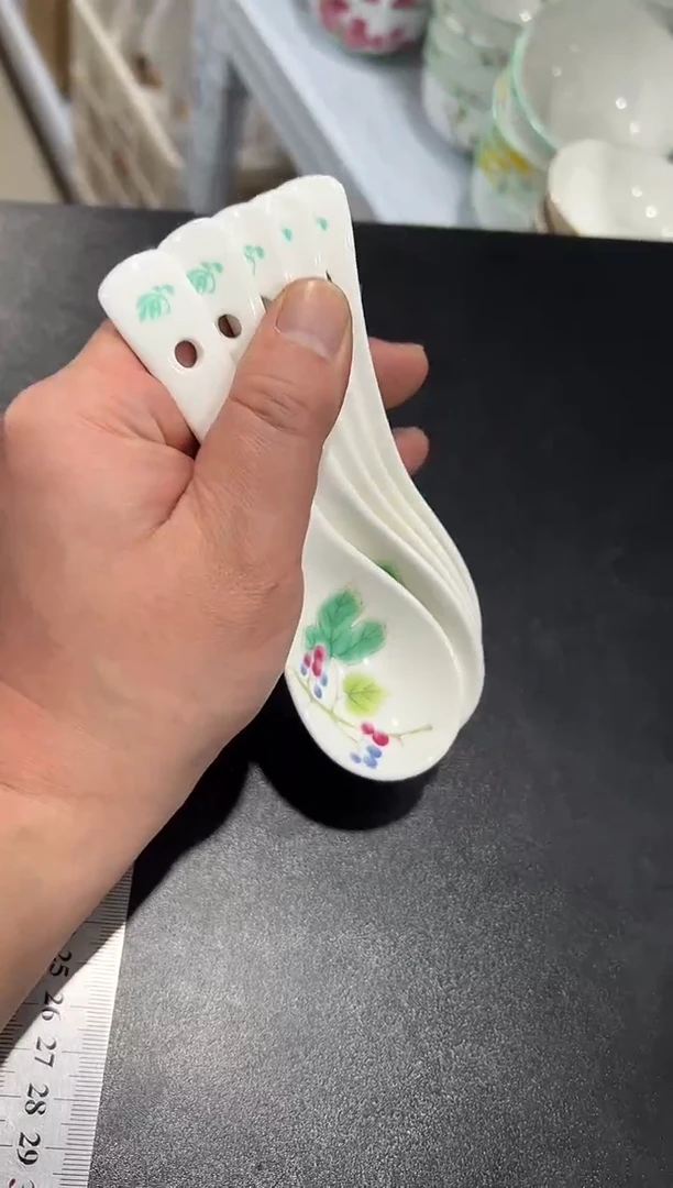 杯子骨瓷（简装）陶瓷小勺5只