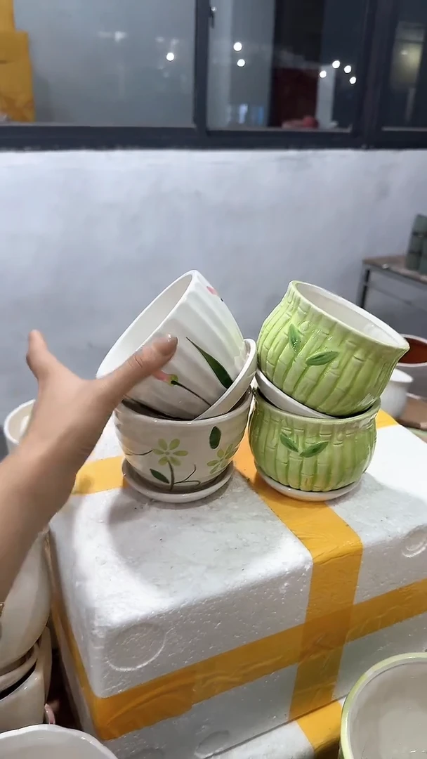 高温陶瓷花盆+Q302
