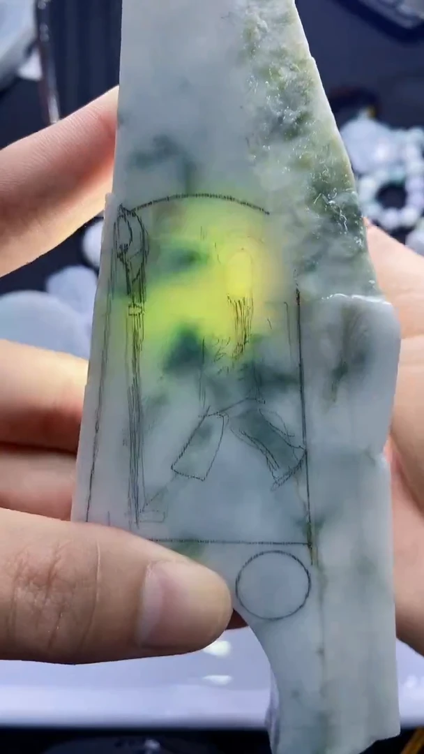 裸石翡翠天然缅甸A货【海】014