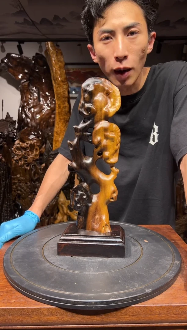 乌木类木质文玩自然摆件