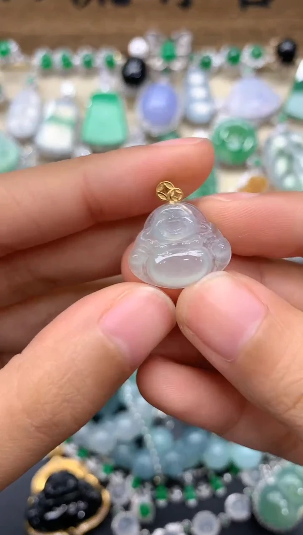 【闪购商品】翡翠颈饰18K金镶嵌5-中国好珍宝