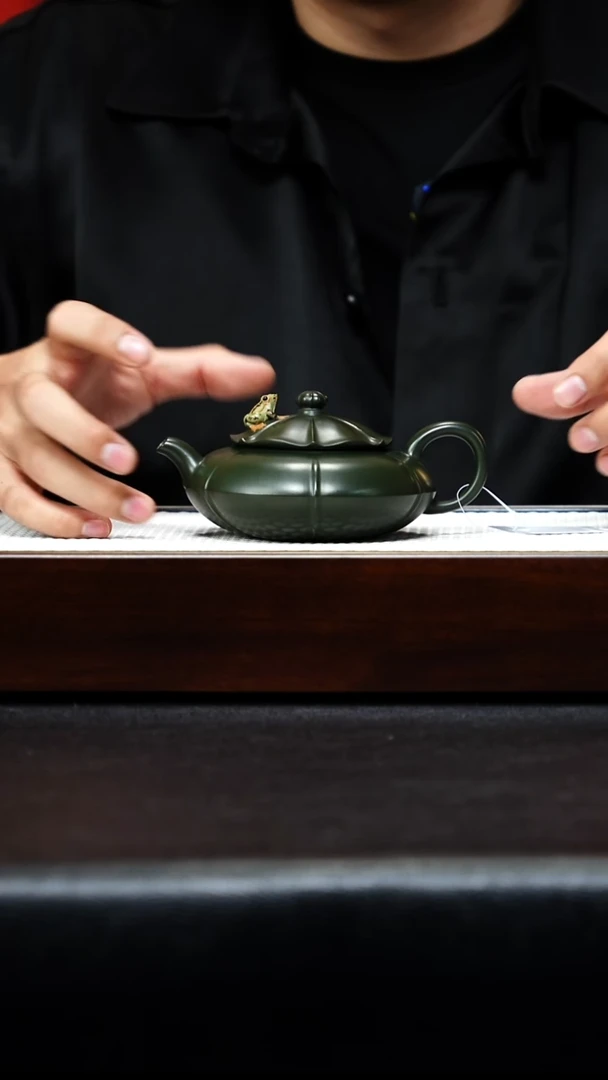 茶杯紫砂宜兴紫砂 太湖石 绿泥汉瓦