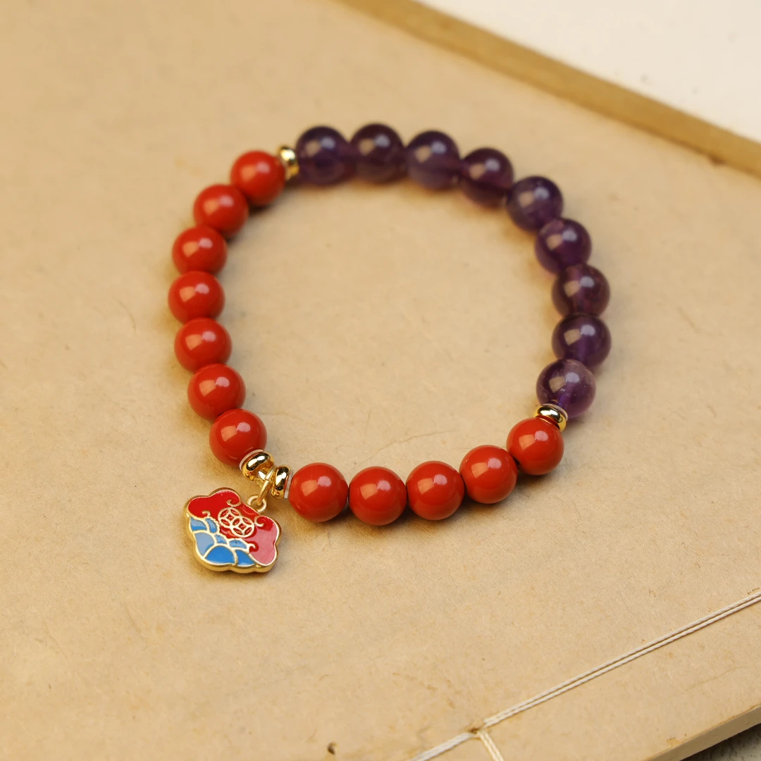 灵丹真朱 含辰砂工艺品M『松畅专属』【朱砂巳巳生】8mm手串