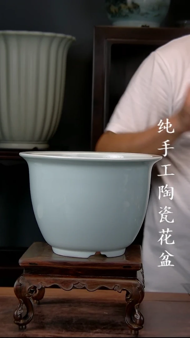 景德镇手工陶瓷花盆