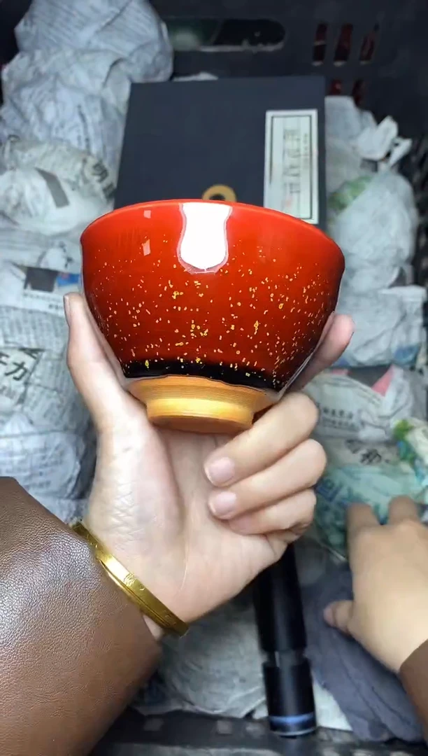 【闪购商品】茶盏锦上花 束口 盏三疯建盏茶器