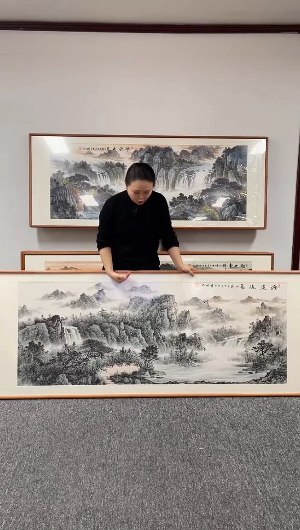 【闪购商品】国画源远流长210*80刘佳林手绘作品