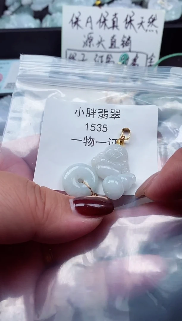 颈饰未镶嵌翡翠缅甸天然A货翡翠1535