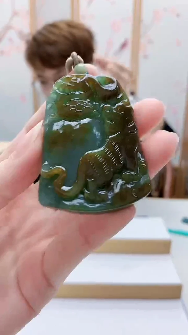 未镶嵌定制翡翠5159ry-毛货挂件79