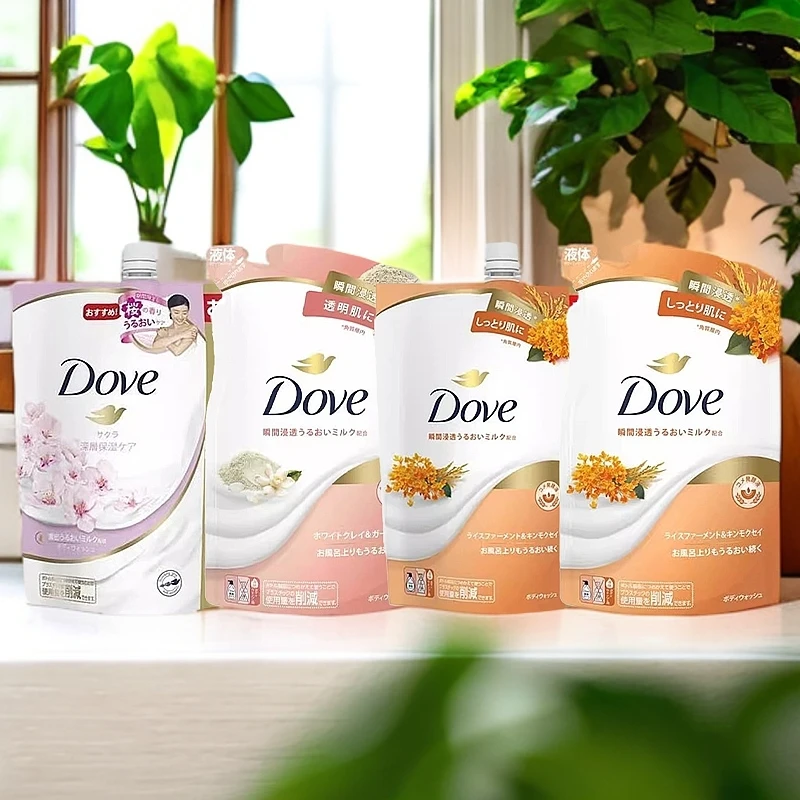 日本DOVE多芬沐浴露替换装桃子栀子花乳木果洋甘菊保湿香氛清爽
